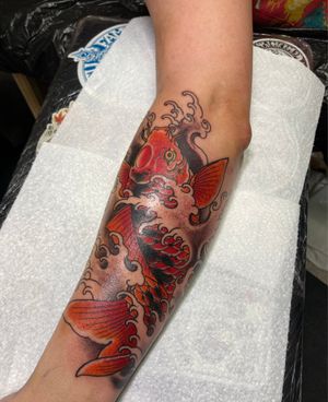 Koi with waves