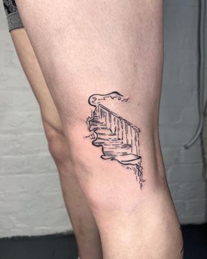 Staircase from flash on leg