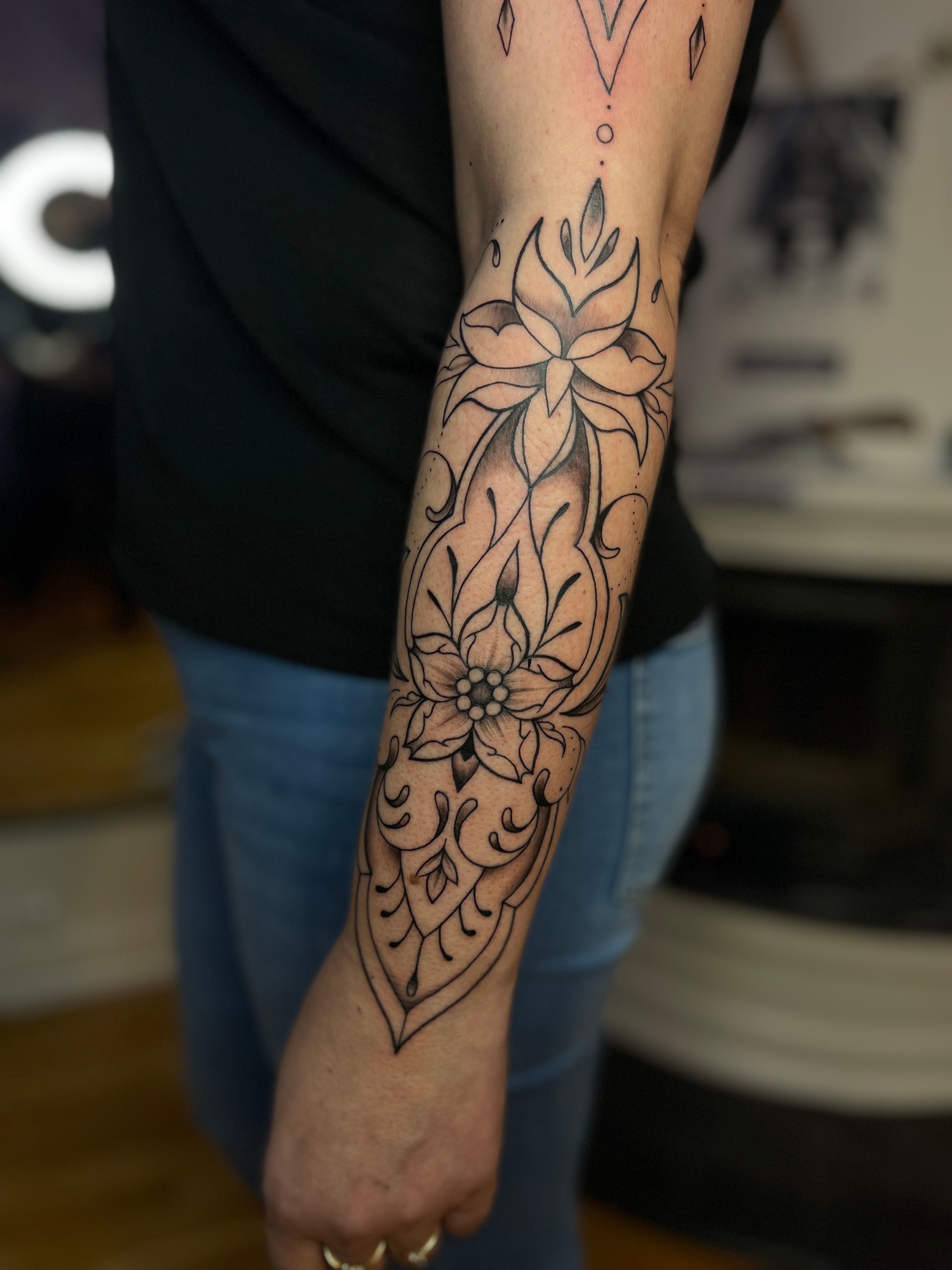 Simple Mandala Forearm Tattoo | TikTok