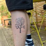 Capture the beauty of nature with this stunning illustrative tree tattoo by Emily Bonnet.