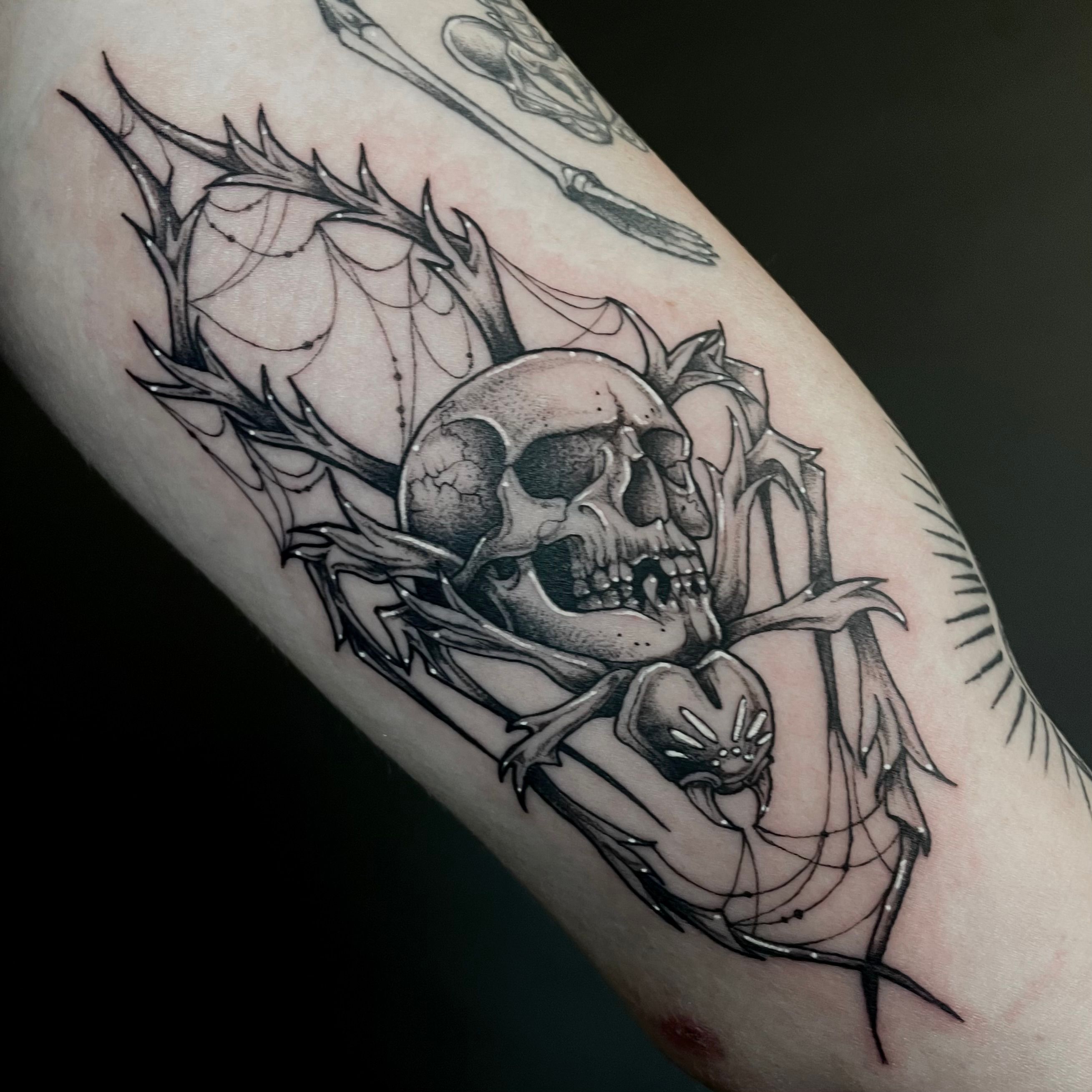 A Skeleton Tattoo - Temu Australia