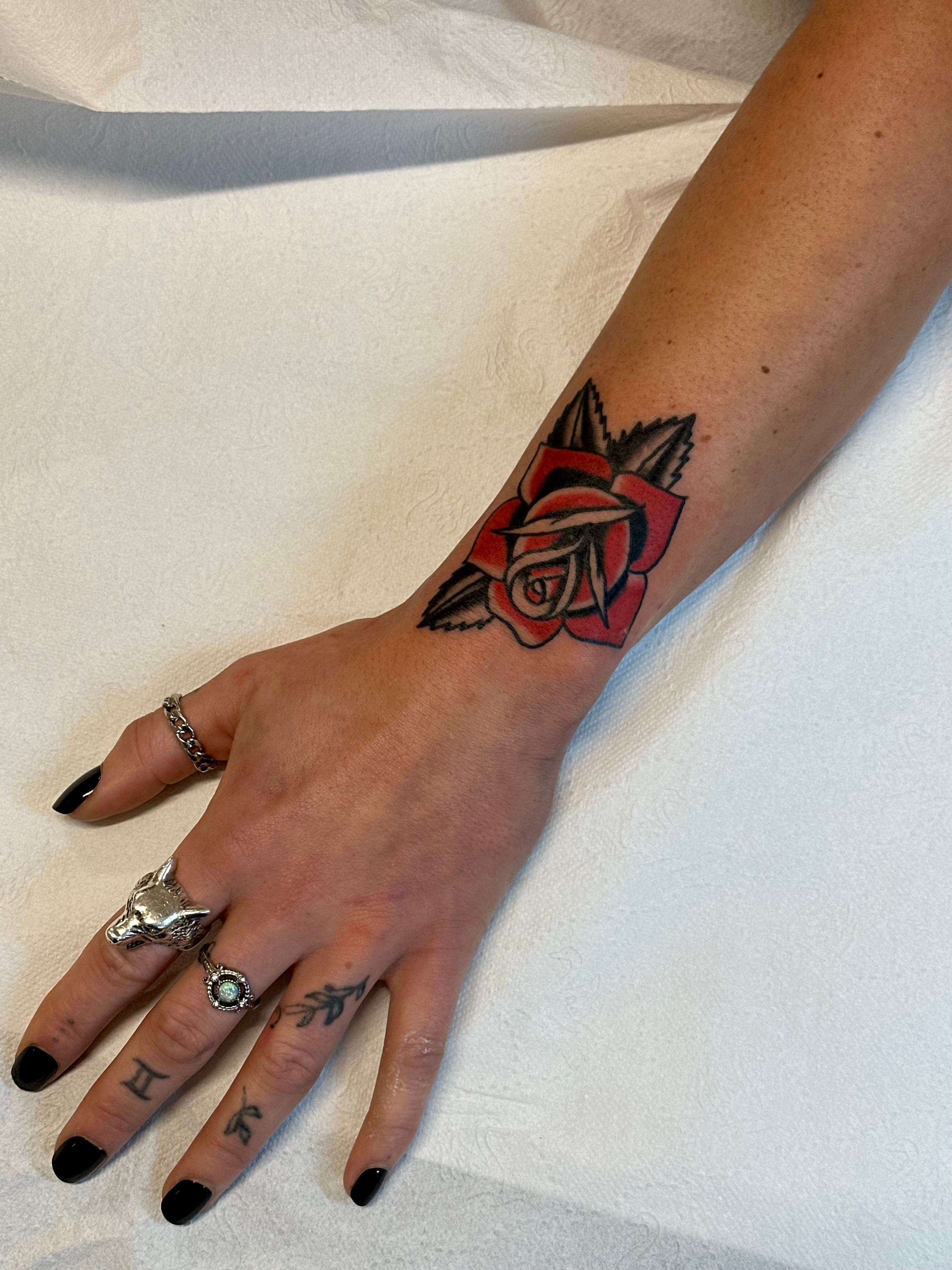 Rose Full Hand Mehndi Flower Design Tattoo Waterproof For Women Temporary  Tattoo
