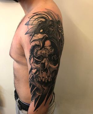My upper arm/ shoulder done at Chronic Ink in Toronto by Matt Rodway 
