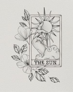 The sun tarot card