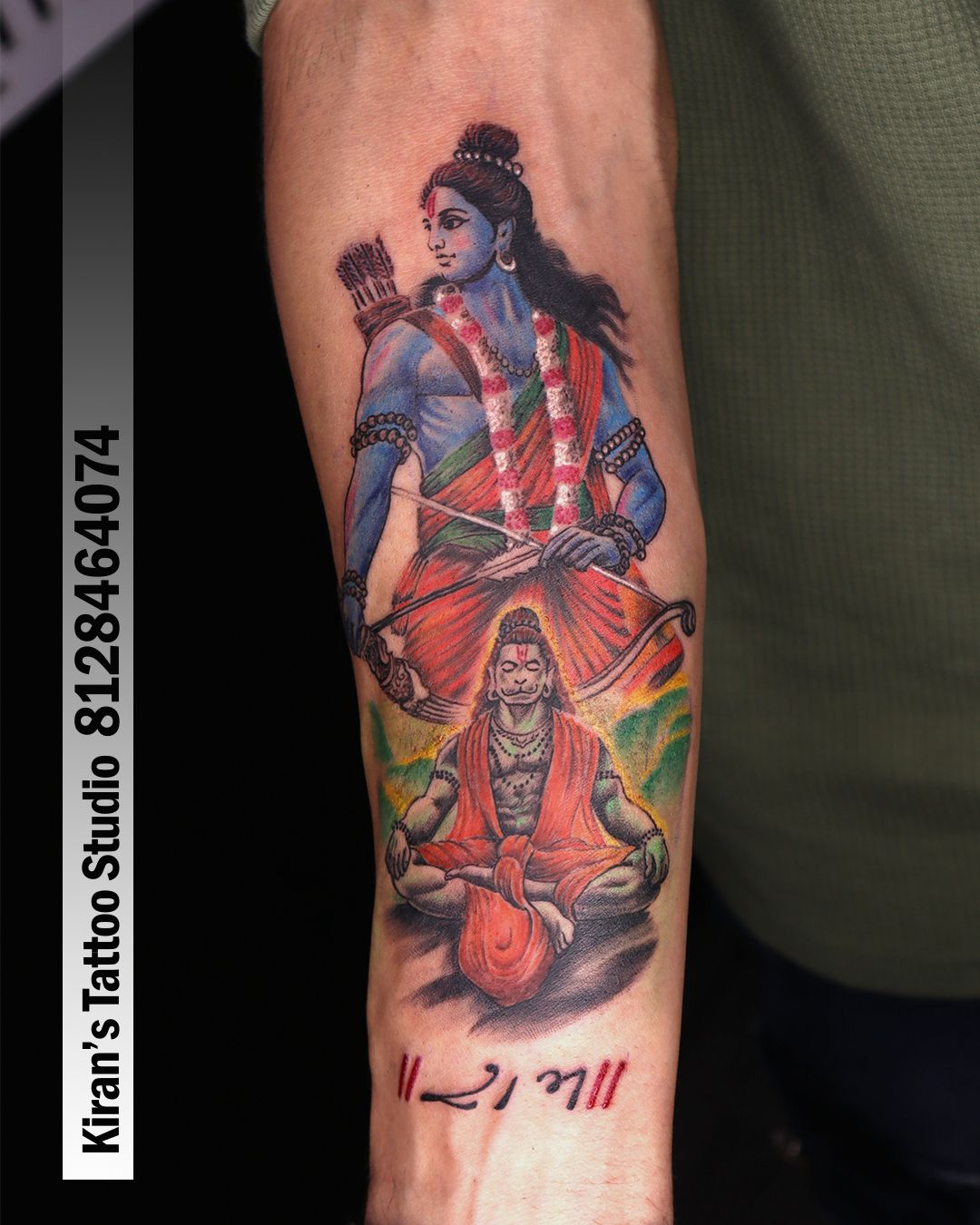 Mac Tattoos Hauz Khas - Jai Shree Ram piece inked at @mac_tattoos_  #hauzkhas For appointments do call or what's app us on : +91 8851 012 863  +91 7042 130 654 Thanks for looking 😊 #lordramatattoo #ramatattoo  #ramtattoo #forearmtattoo ...
