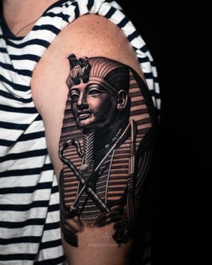 - Pharaoh - - Good start of a full sleeve Egyptian themed • https://www.roudolfdimovart.com/