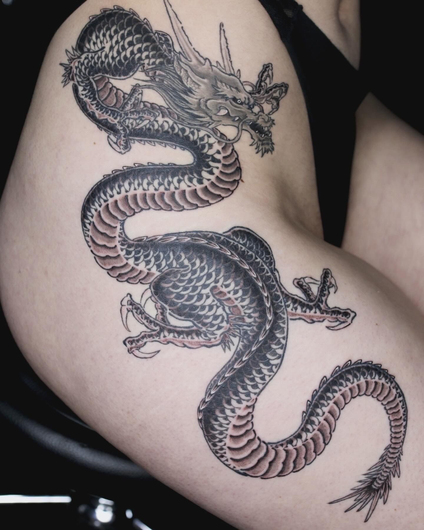 Domineering Chinese Red Dragon's Messenger Temporary Tattoo - Temu
