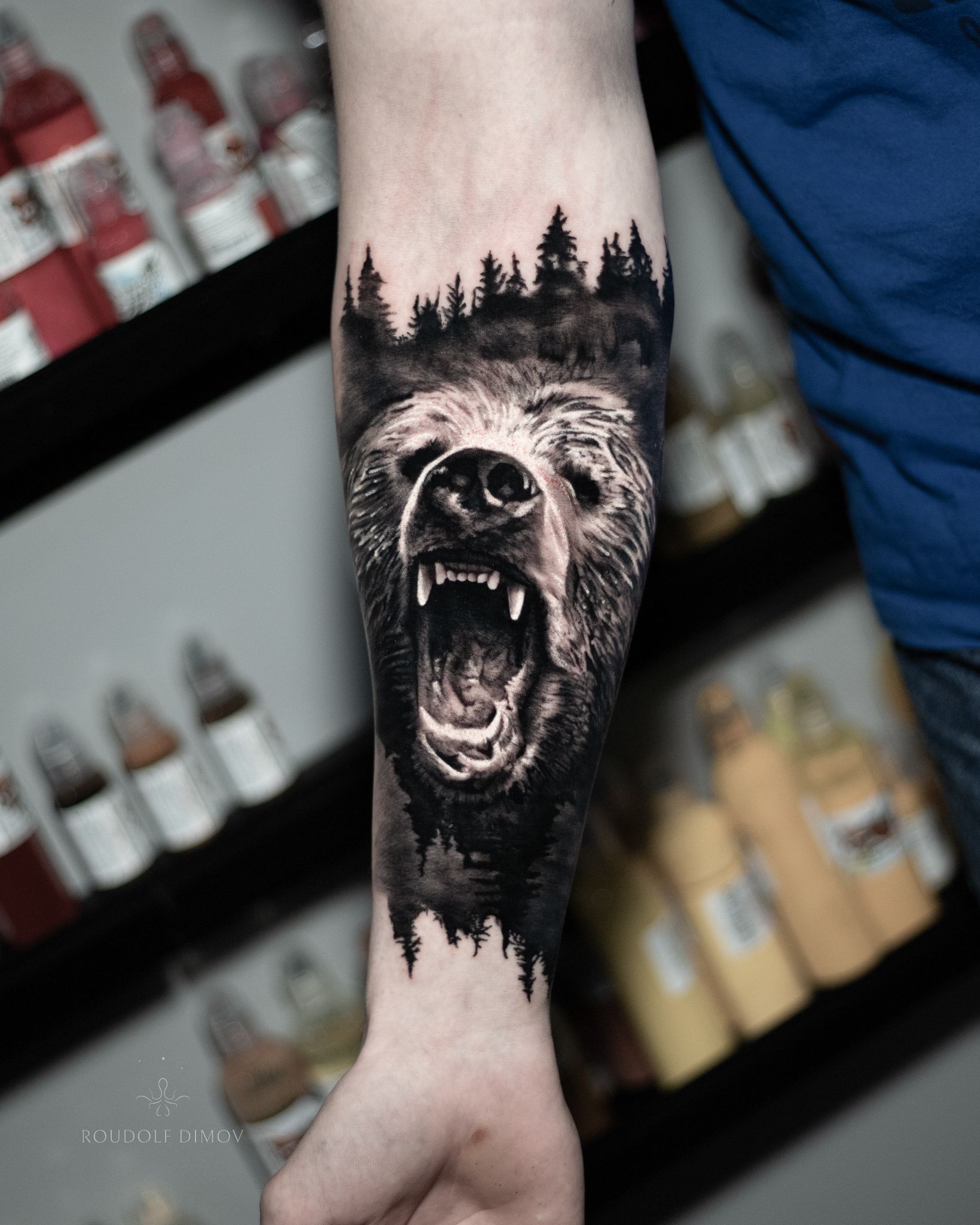 This papa bear and 3 cubs tattoo was so fun to work on :) Done at By T... |  TikTok