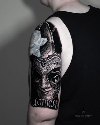 - Comedy | Tragedy - - Venetian mask done over 2 day session • https://www.roudolfdimovart.com/