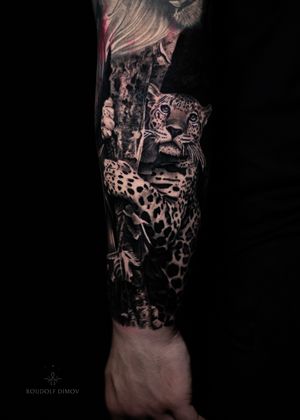 - Leopard - 
- Big cat climbing a tree done over one day session 
•
https://www.roudolfdimovart.com/