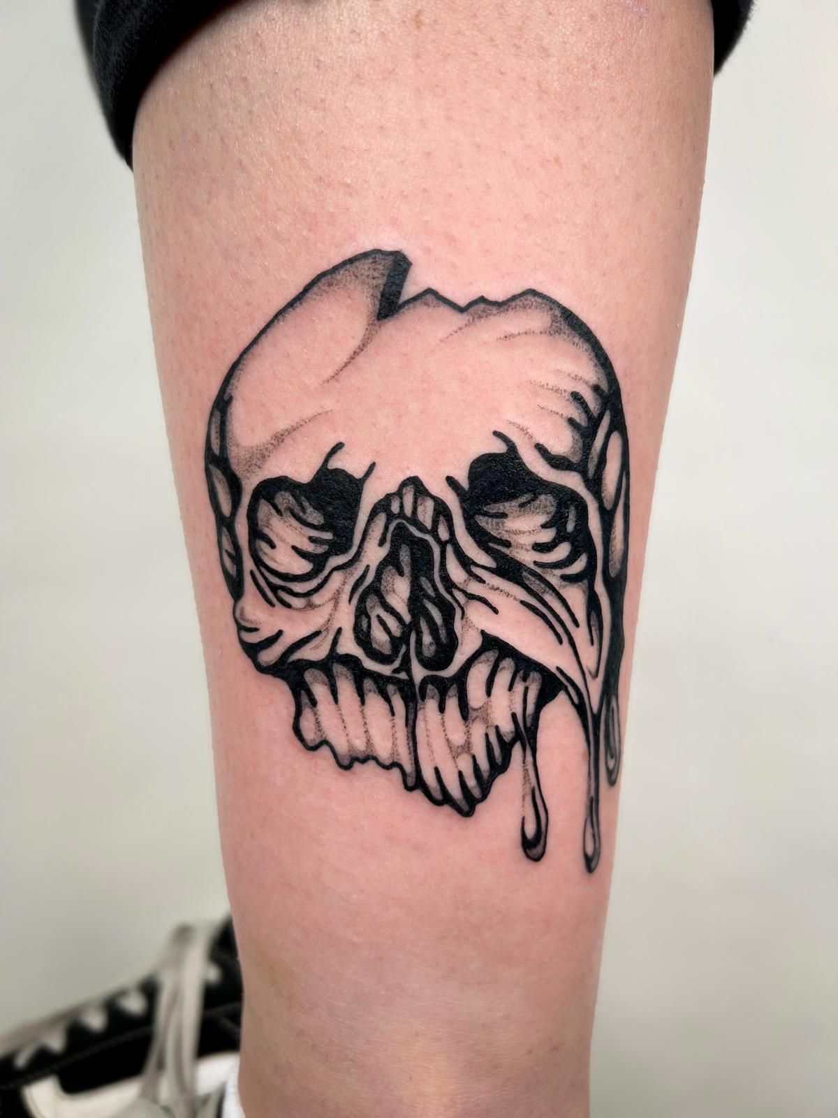 Ram skull by me at Baron art tattoo studio in LB,CA : r/tattoos