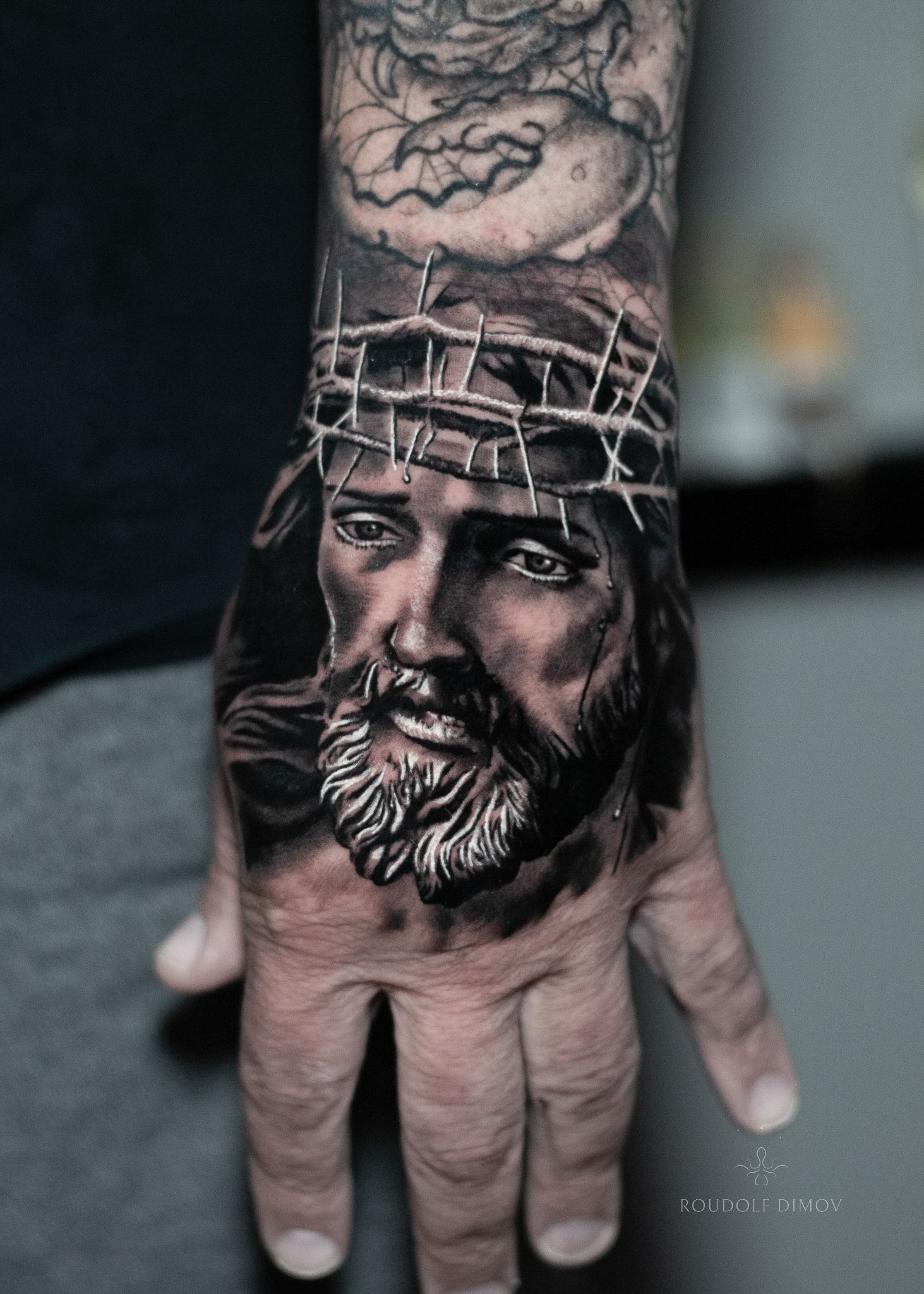 Hanged Jesus Sleeve Tattoo Design Made By Expert – Truetattoos