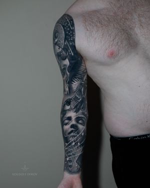 Tattoo uploaded by Emma Raine Tattoo • Upper arm to a full half