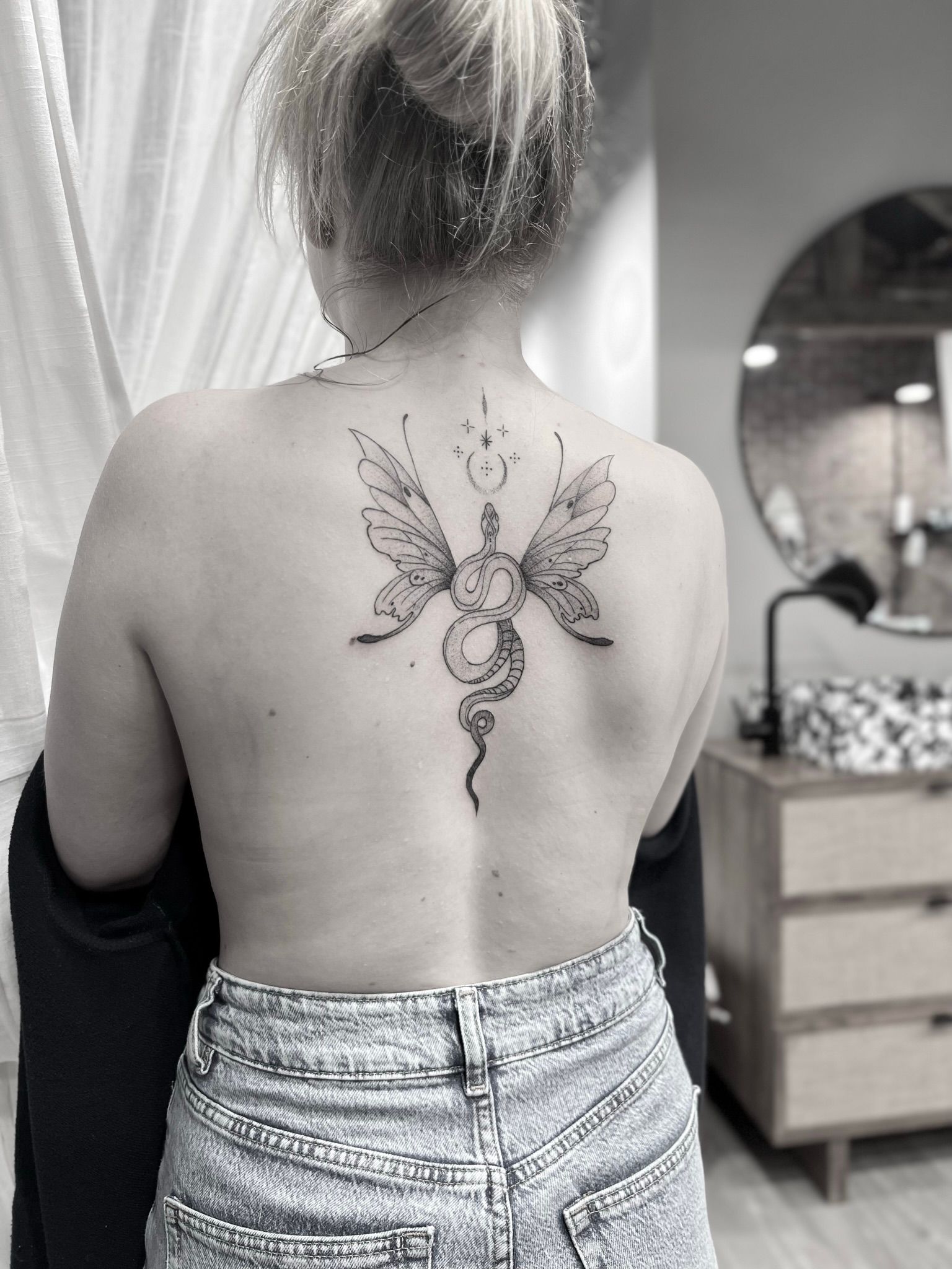 Fairy Wing Back and Spine Tattoo | TikTok