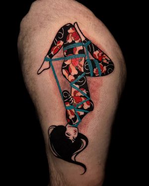 Tattoo by Nikki Swindle #NikkiSwindle #tattoodo #tattoodoapp #tattoodoappartists #besttattoos #awesometattoos #tattoosforgirls #tattoosformen #cooltattoos #japanesestyletattoo #shibari