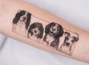 Dogs portrait tattoo London