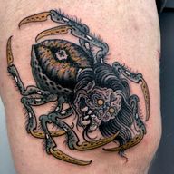Jorogumo #jorogumo #jorogumotattoo #spider #spiderwoman #yokai #yokaitattoo #japanese #japanesetattoo #irezumi #colourtattoo