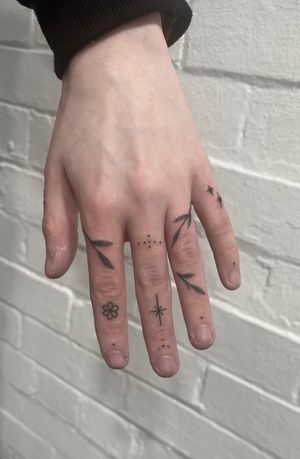 Get a beautifully intricate and subtle dotwork hand poke tattoo by the talented artist Marketa. Embrace the delicate details with this unique style.