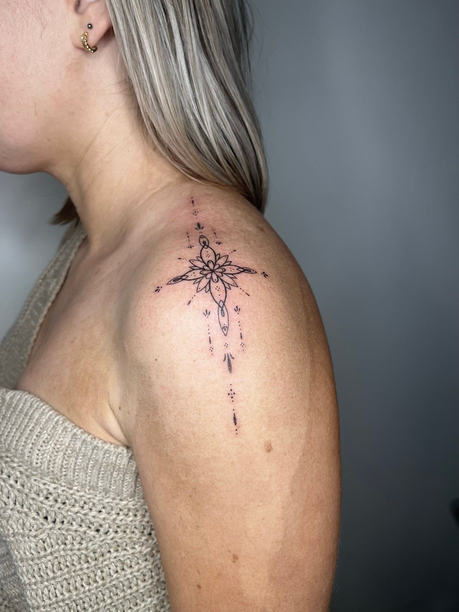 Little Tattoos — Little snowflake tattoo on the shoulder. Tattoo...