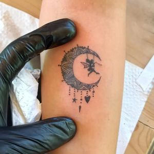 Mandala// tinkerbell tattoo