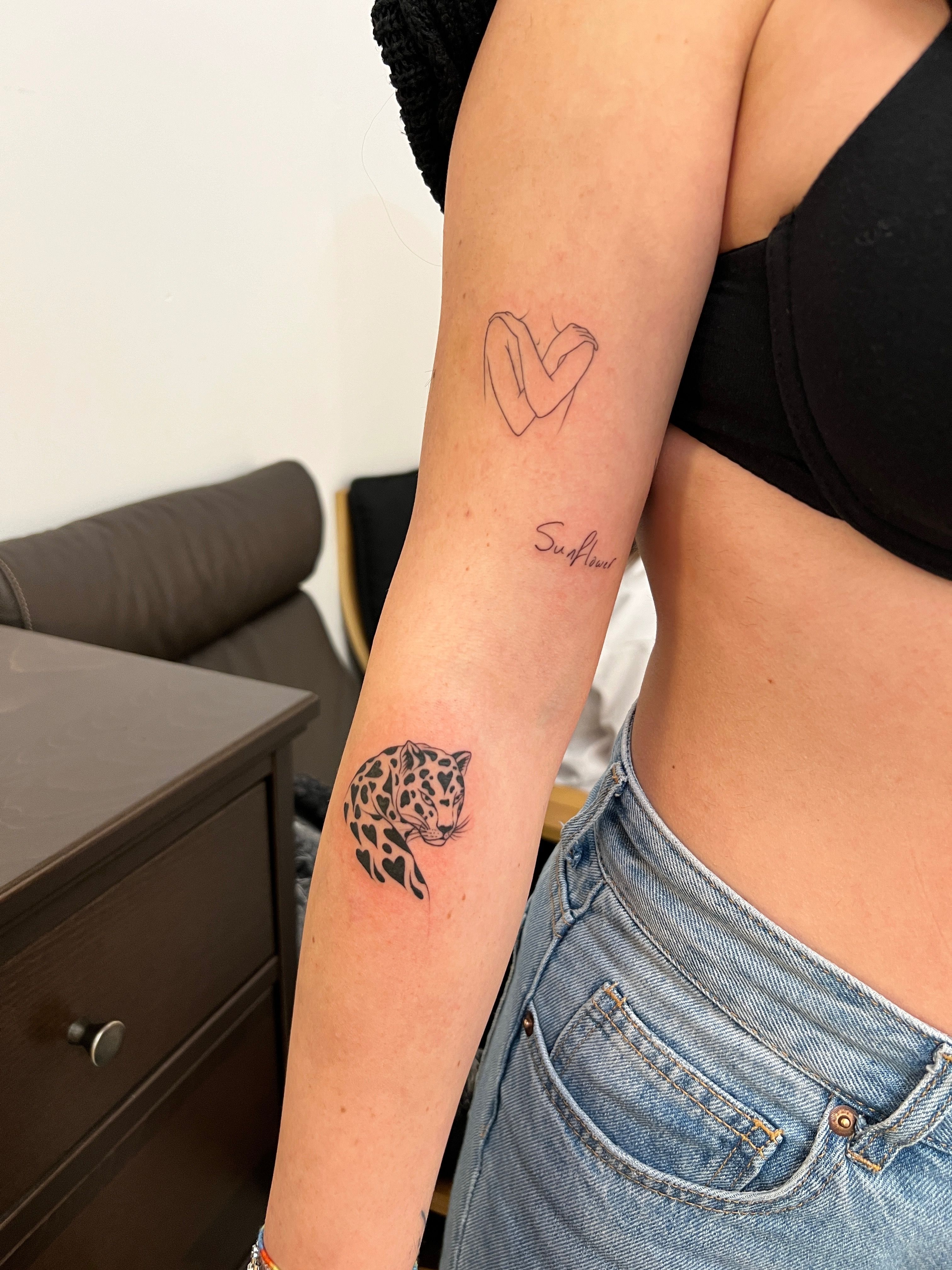 Sunflower Tattoo set of 3, Floral Tattoo, Temporary Tattoo, Fake Tattoos -  Etsy