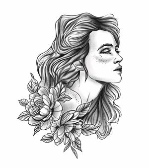 I'd love to tattoo more portraits, especially pretty lady pieces so this girl is up for grabs!
