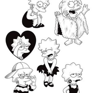 Lisa from the Simpsons pieces, all available!