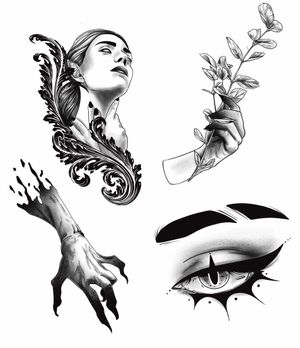 Some flash pieces I'd love to do (eye has been done but as always I'm happy to draw up something similar!)