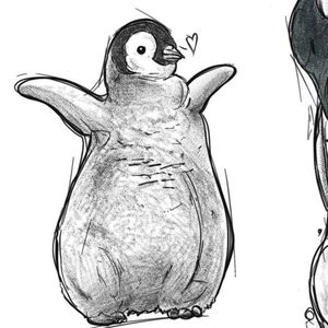 You know you want this super cute penguin to add to your tat collection