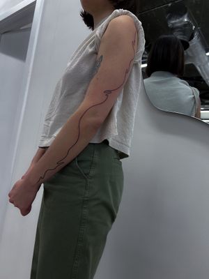 Minimalistic line tattoo 