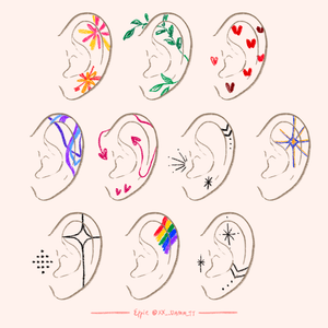 EAR TATTOO DESIGNs