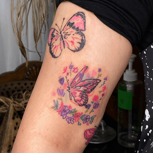 Cover up with butterfly