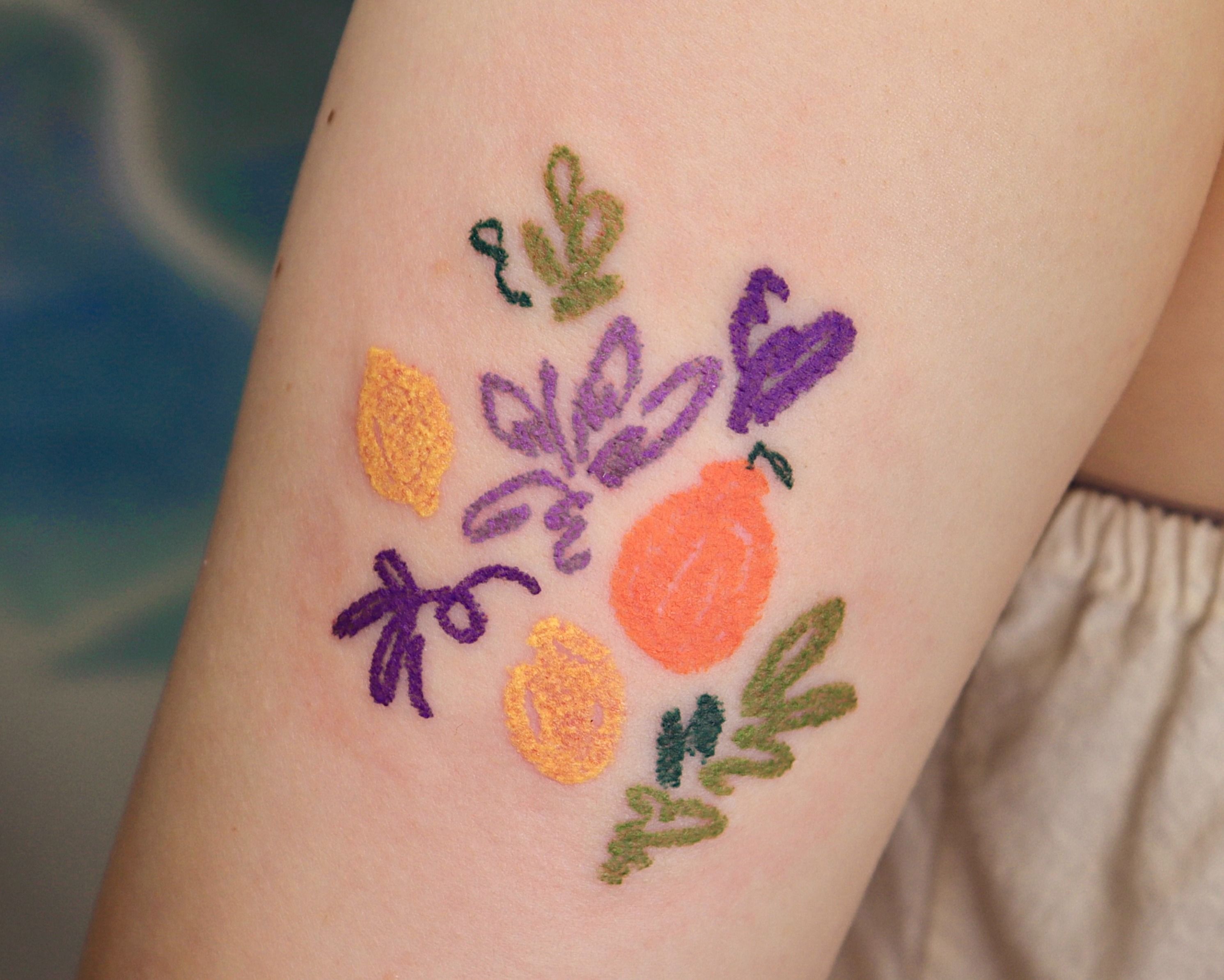 Tutti frutti, sexy fruits tattoo flash