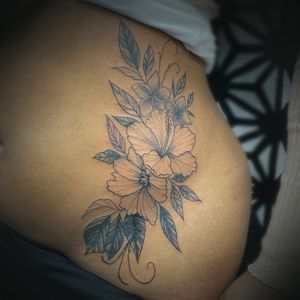 Writing cover up with flowers 