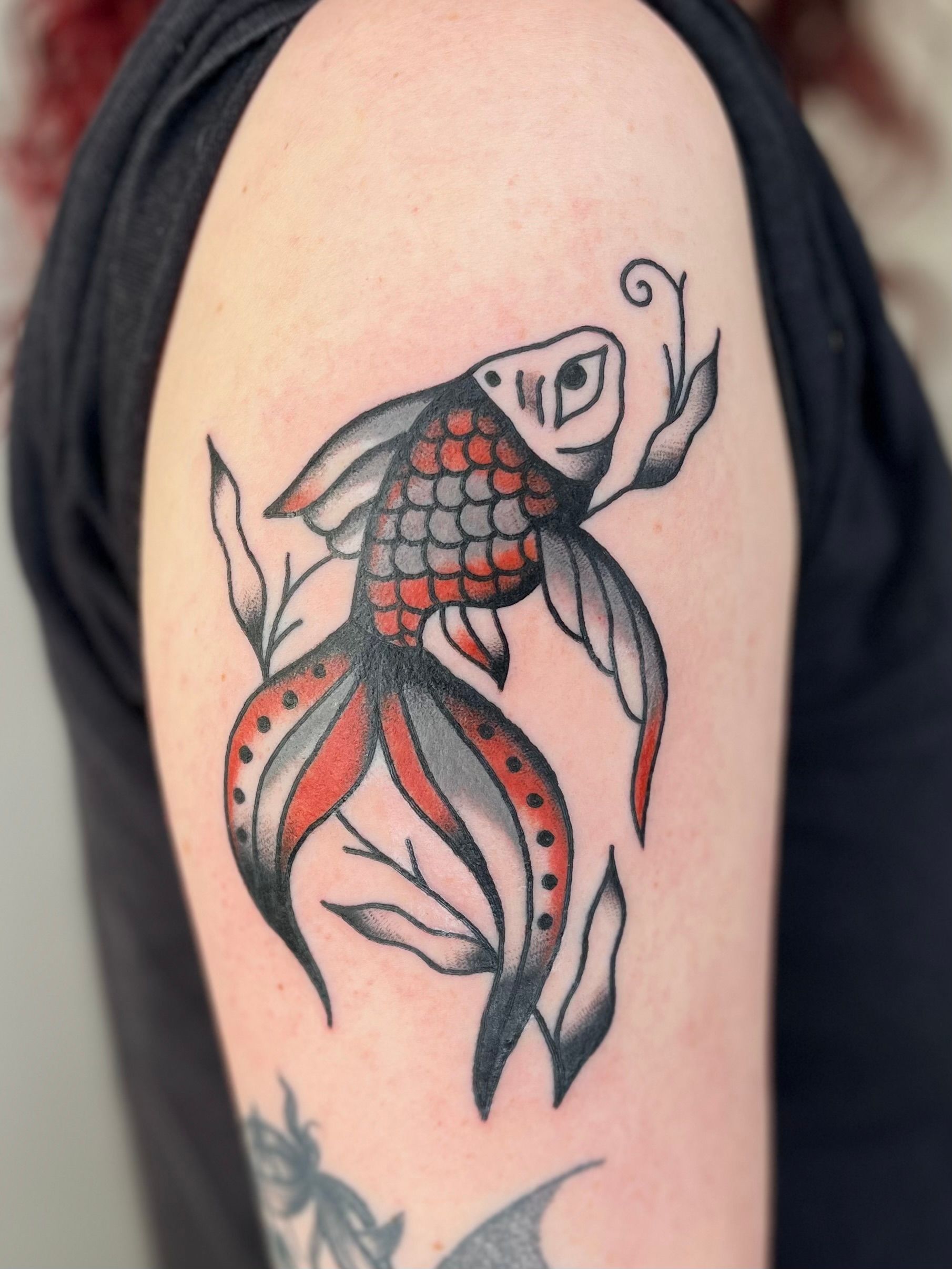 Got a dumb fish tattoo because I'm dumb. I have been made aware of  something called “the Jesus fish”. How can I make my fish secular :  r/tattooadvice