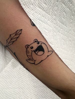 Capture the cuteness of Spheal in this anime style tattoo by Miss Vampira. Perfect for any Pokémon fan!