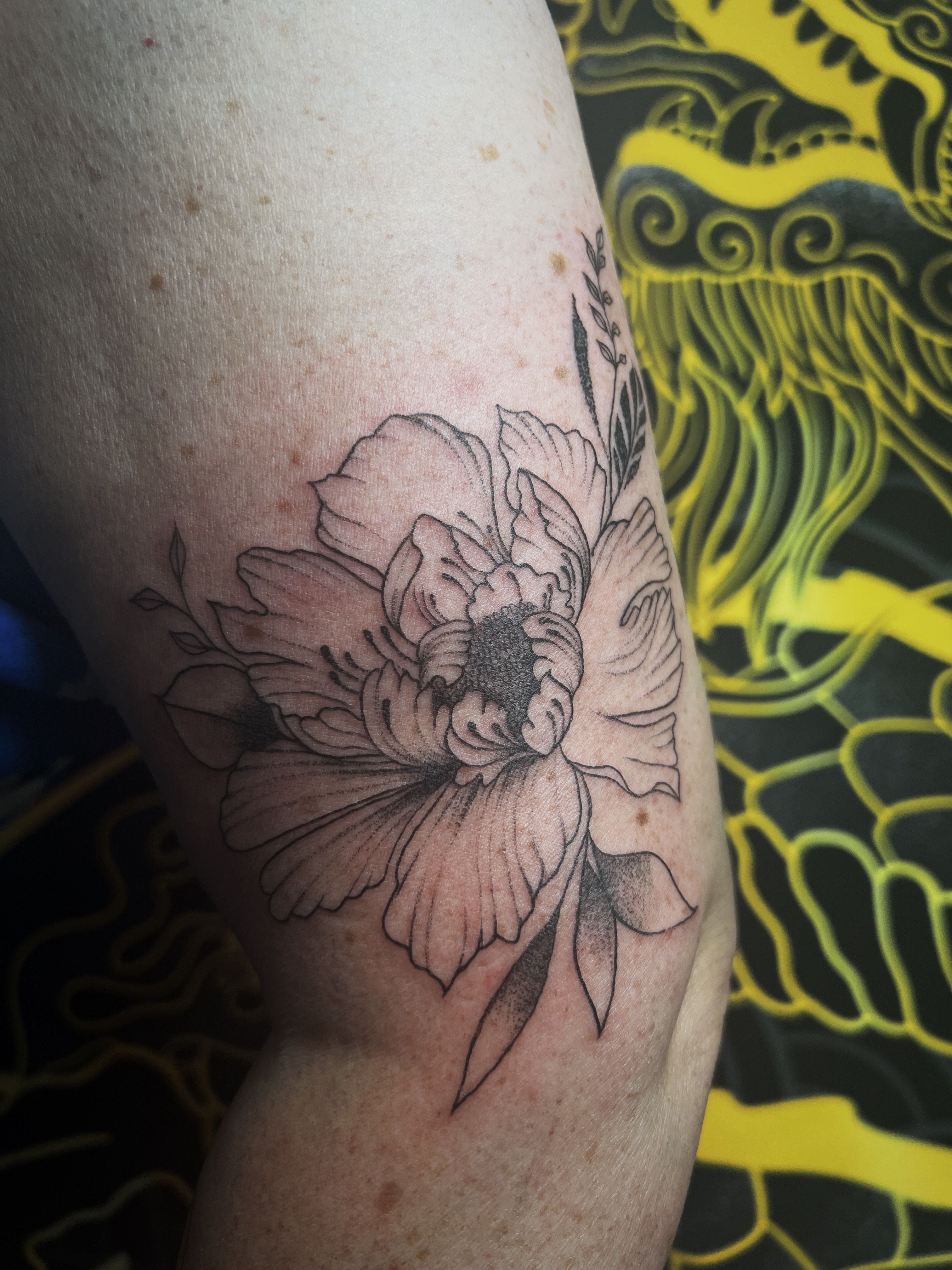 Tattoo uploaded by Tattoodo • #blackandwhite #blackwork #botanical #flower  #KamilCzapiga • Tattoodo