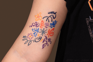 Abstract flowers • Floral tattoo