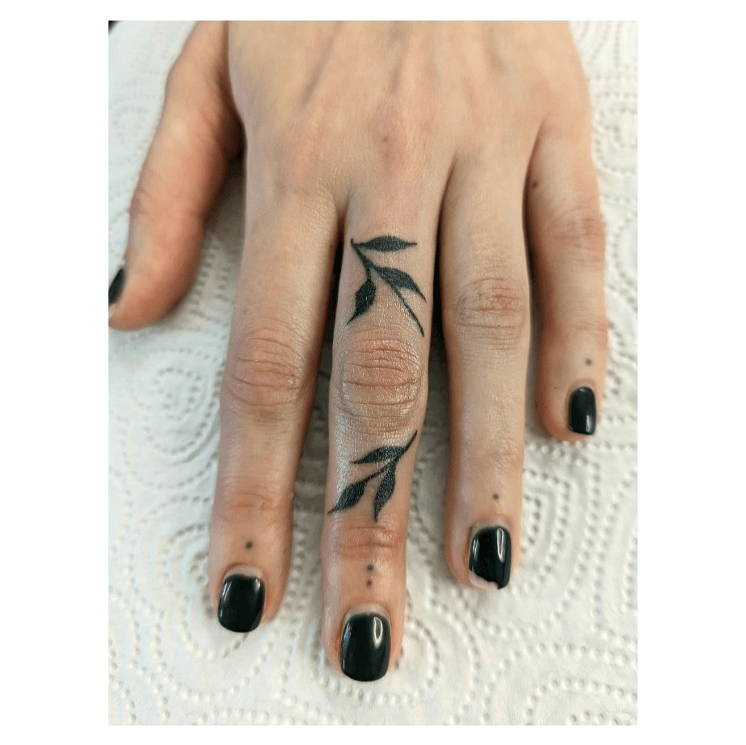 Leaf Tattoo Finger | TikTok