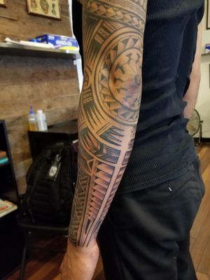 Polynesian Tribal Tattoo San Francisco by Nathan Emery Tattoo SF
