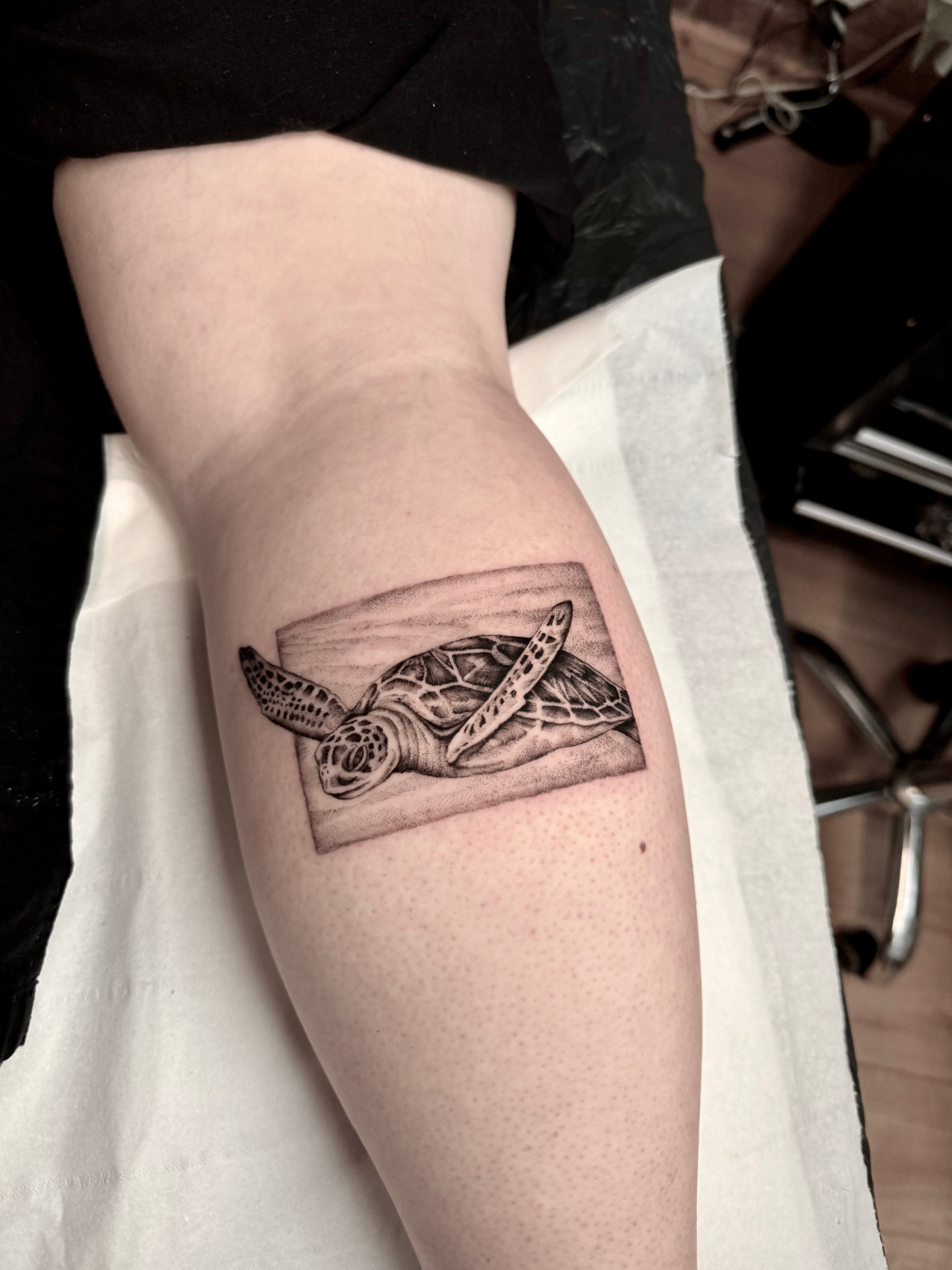 Watercolor Sea Turtle Tattoo Design – Tattoos Wizard Designs