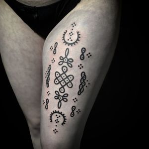 Blackwork tattoo style