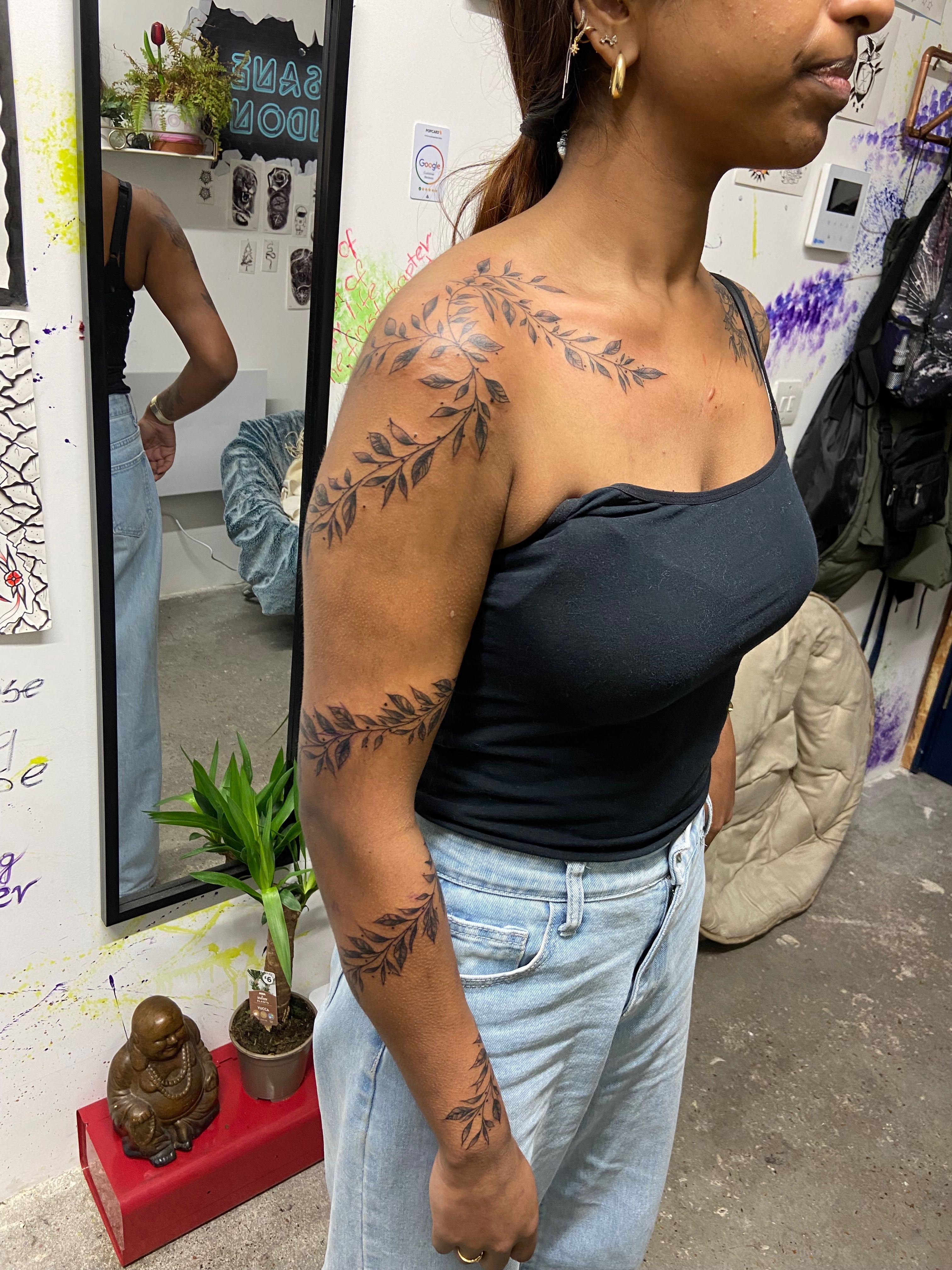 46 Vine Arm Tattoo's and How They Can Be a Symbol of Self-Love - inktat2.com