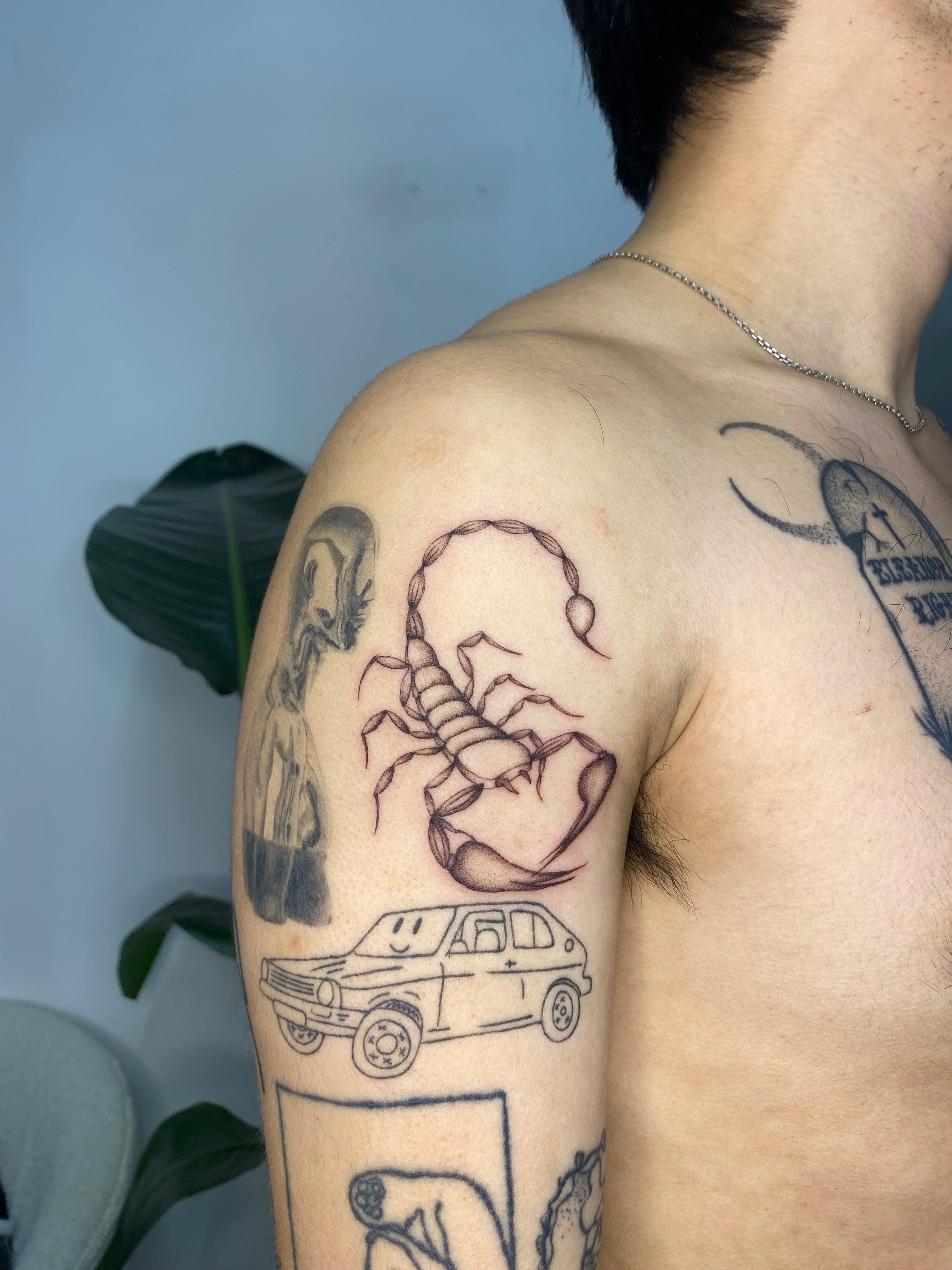 Scorpion and Car • Tattoodo, image size:3024x4032
