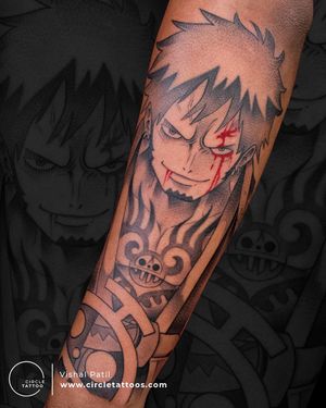 Anime Tattoo done by Vishal Patil at Circle Tattoo Dadar 