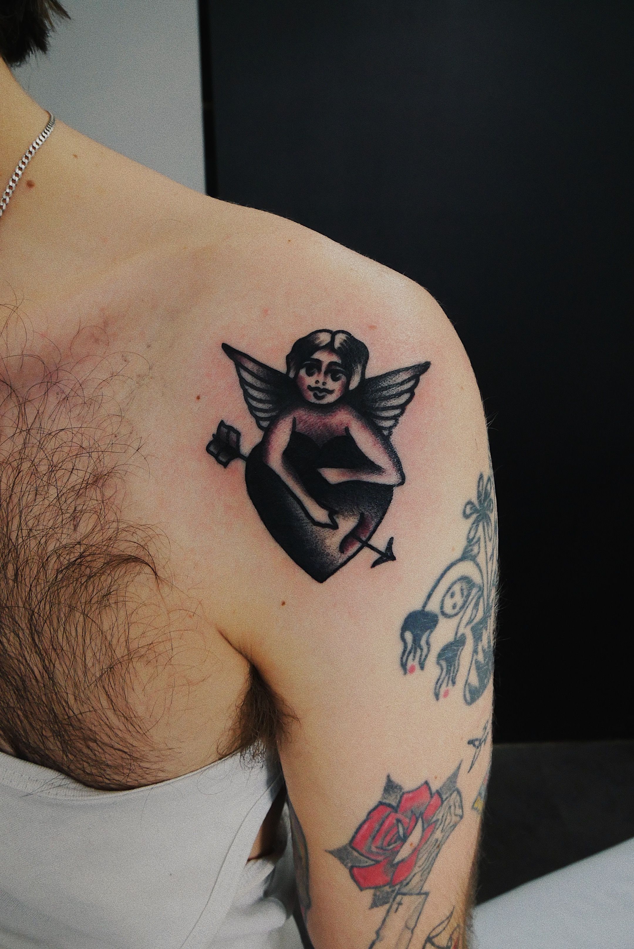 cherub tattoo | Cherub tattoo, Body art tattoos, Tattoos