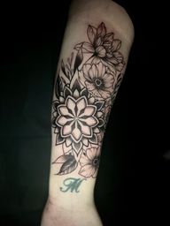 #blackwork #dotwork #floral #neotraditional #geometric