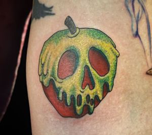 Adding to this Disney sleeve! To book link in bio! . . . #tattoo #disneytattoo #chicagotattoo #chicagotattooartist #chicagotattooshops #poisonapple #disney