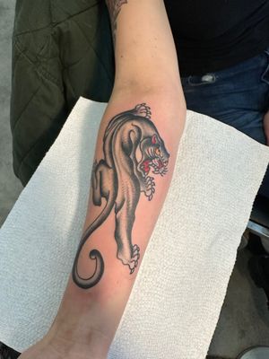 Panther Tattoo #traditional #japanese #traditionaltattoo #panthertattoo