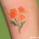 Floral colour tattoo * Marigold